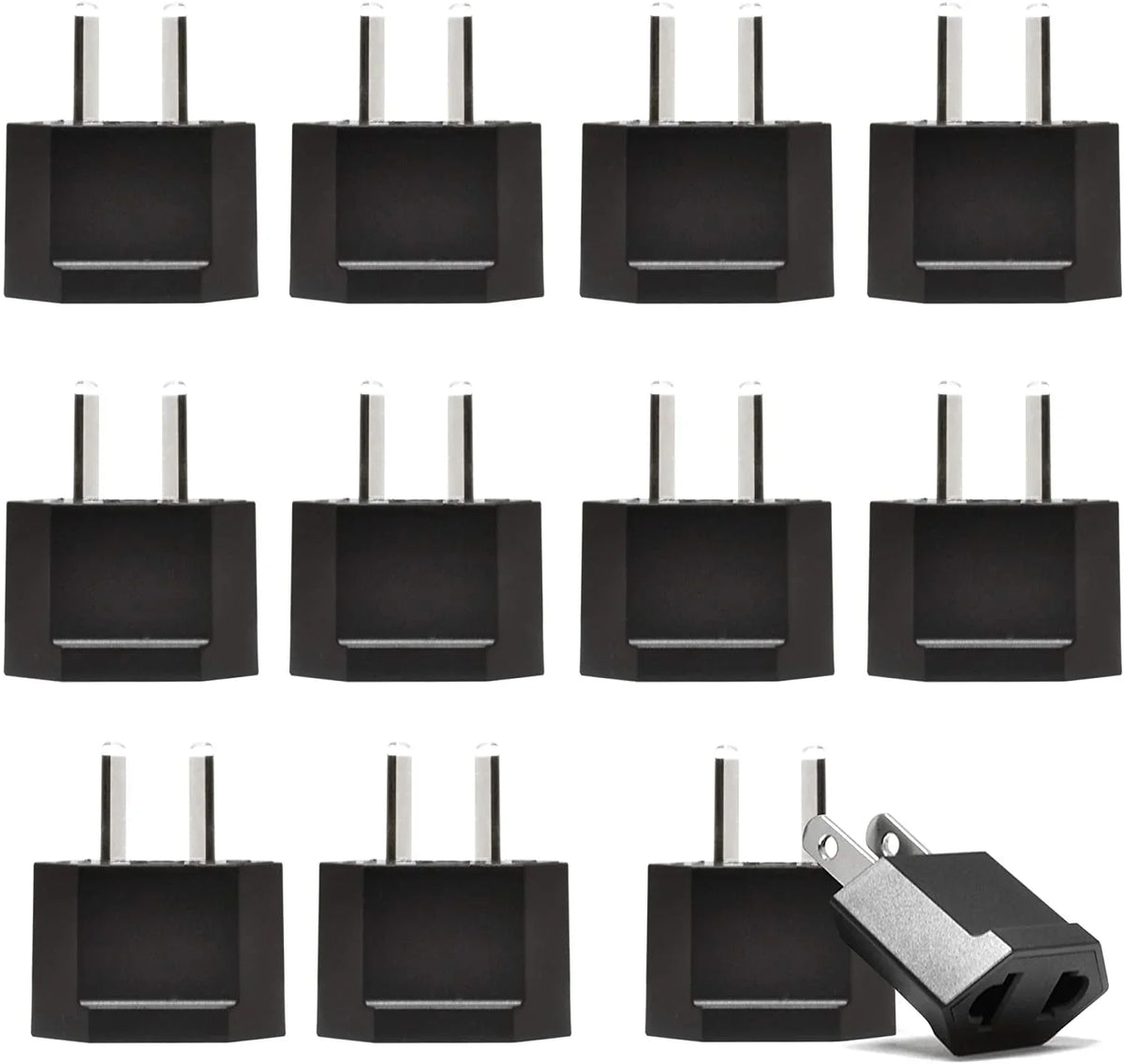 USA to Australia/China Plug Adapter - Non-Grounded - 12 Pack - UP-12AU image 0