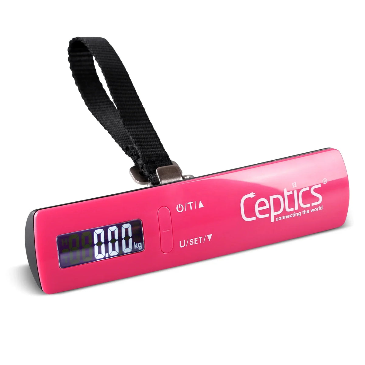 Weight machine for luggage – Upto 50kg capacity – Lightweight & Compact - WS-90 - Pink image