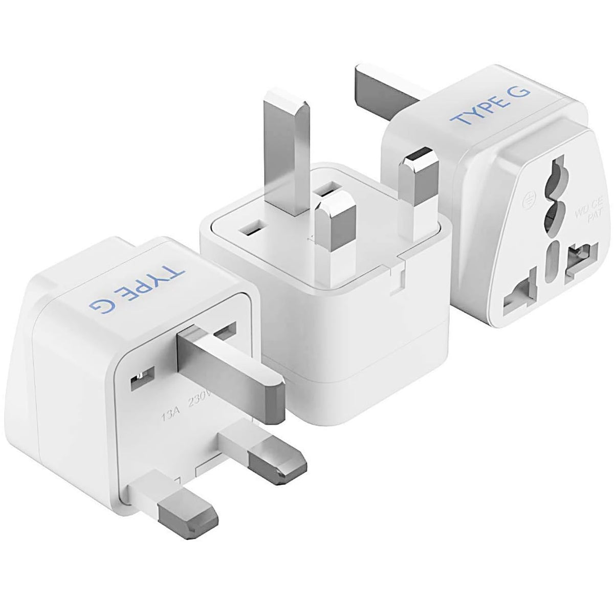 India to UK, Ireland travel adapter plug – Type G – CE & RoHS certified - GP-7