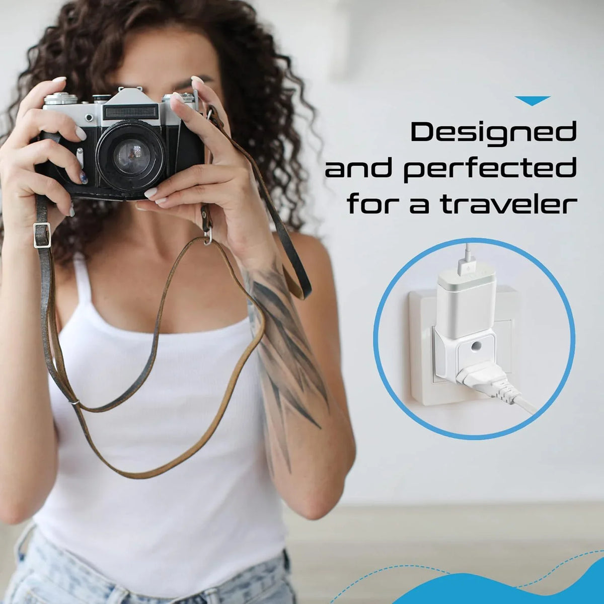 India to Australia travel adapter plug – Type I – 2 in 1 Plug – CE & RoHS certified – 1 Pack - CTD-16 image 5