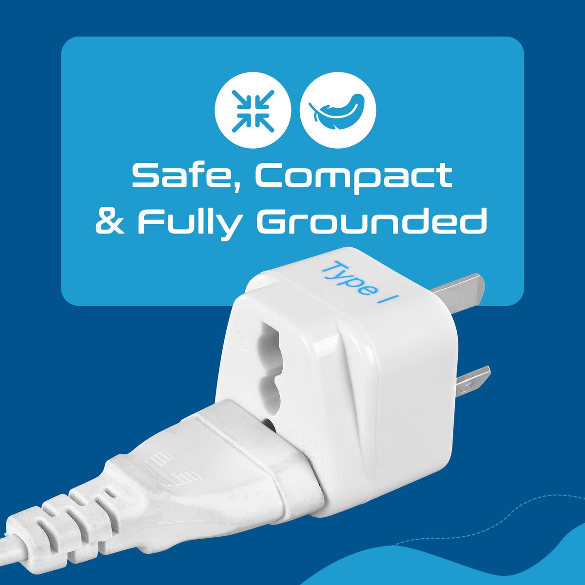 Australia, China travel adapter – Type I – CE & RoHS certified - GP-16 image 7