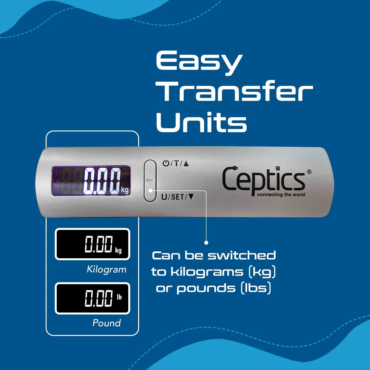 Weight machine for luggage – Upto 50kg capacity – Lightweight & Compact - WS-90 image 4