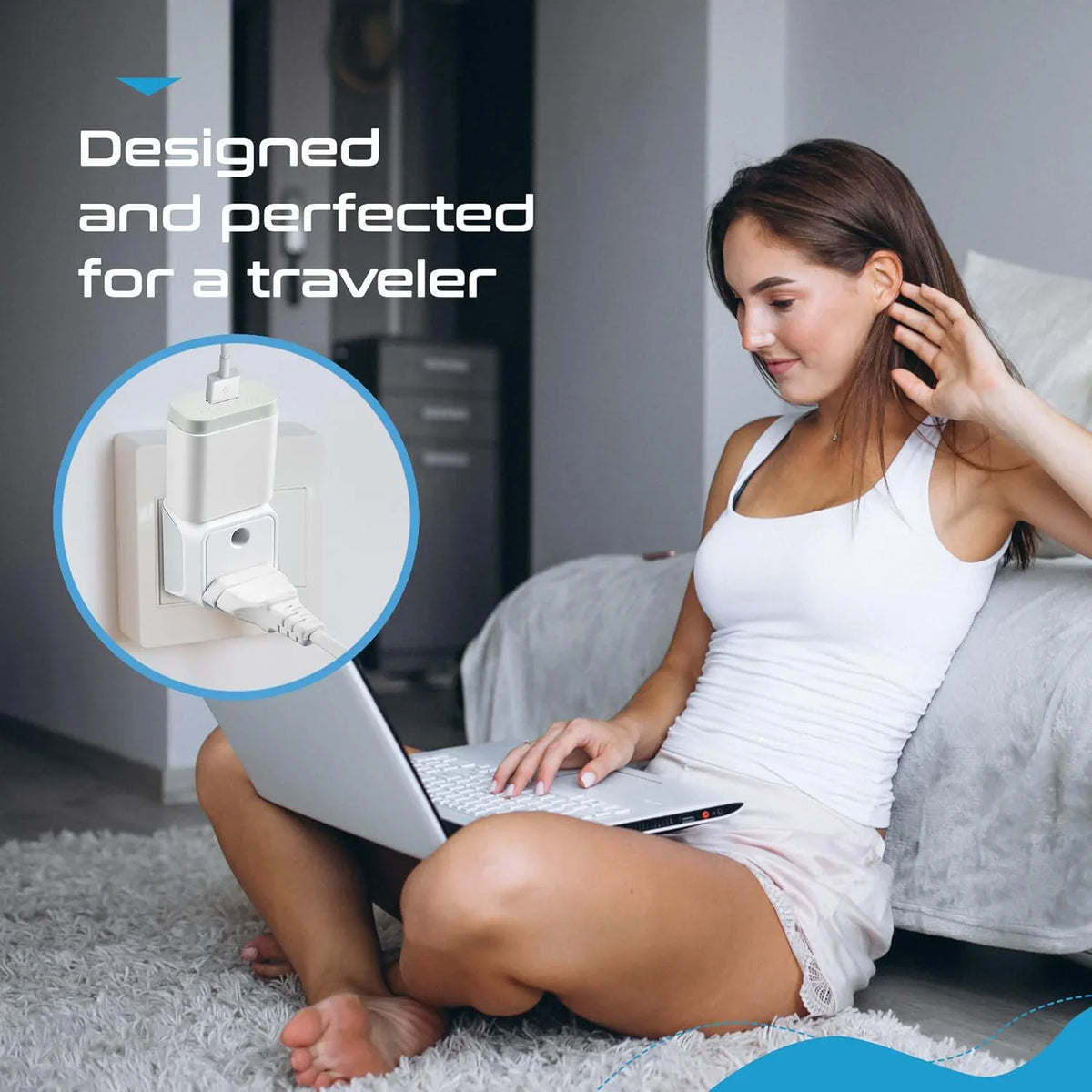India to UK travel adapter plug – Type G – 2 in 1 Plug – CE & RoHS certified - CTD-7 image 5