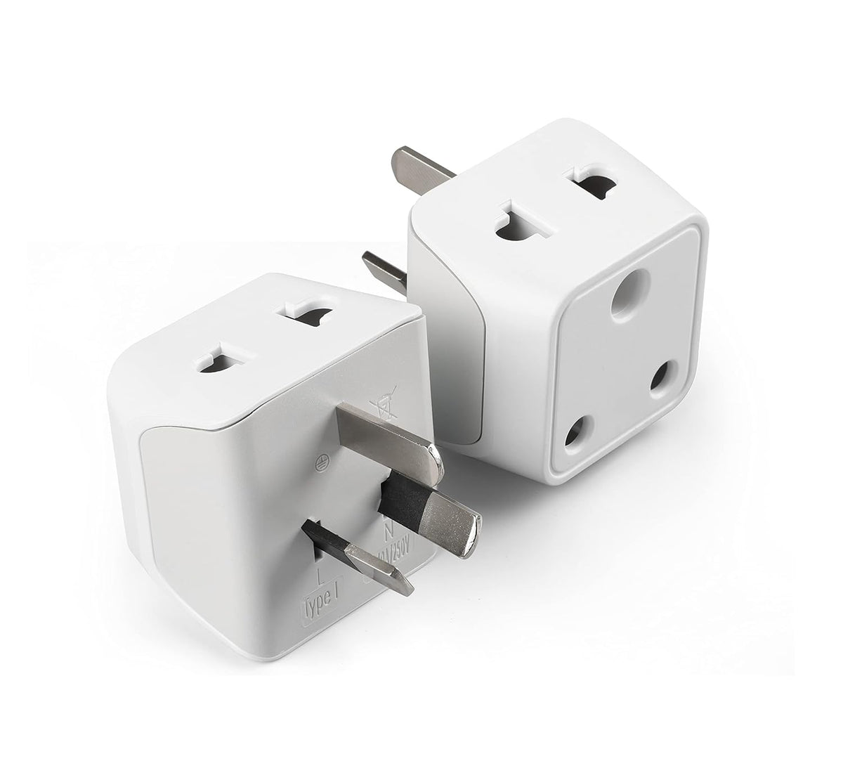India to Australia travel adapter plug – Type I – 2 in 1 Plug – CE & RoHS certified – 1 Pack - CTD-16