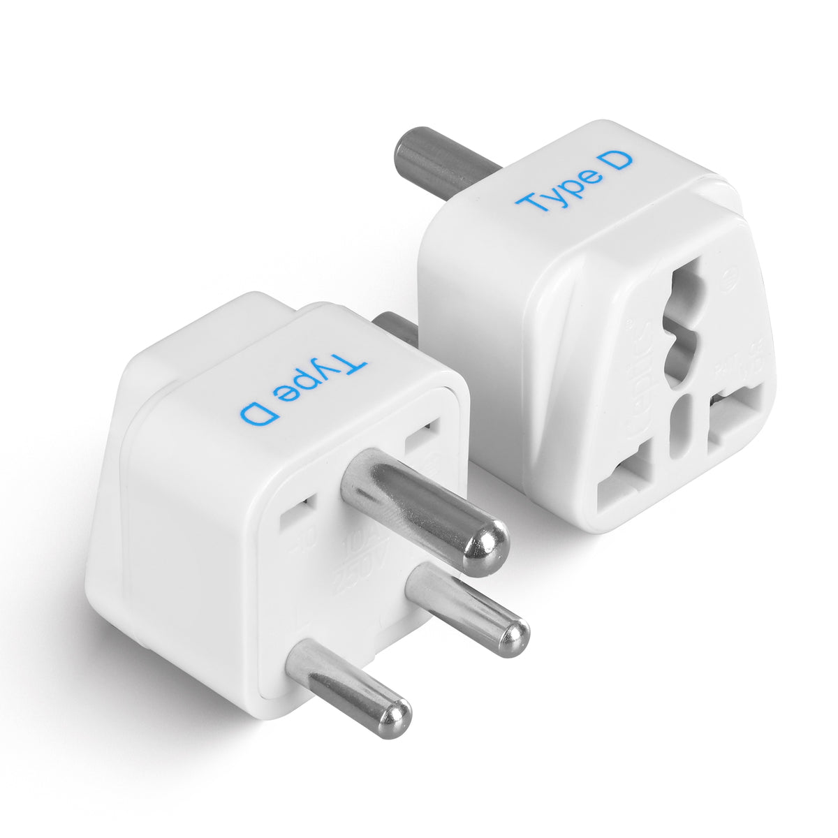 India, Pakistan travel adapter – Type D – CE & RoHS certified - GP-10
