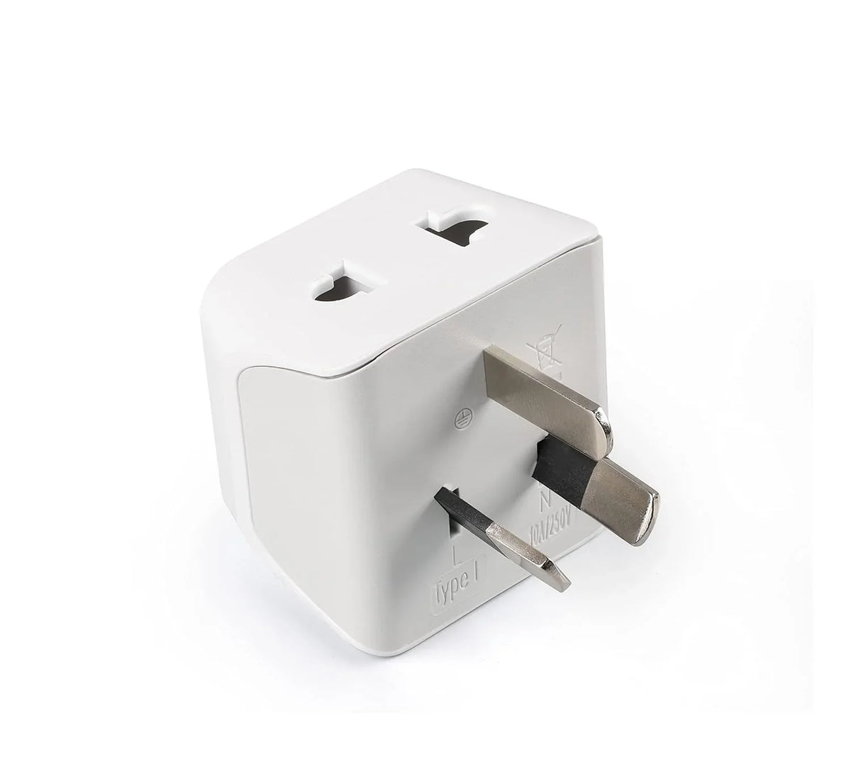 India to Australia travel adapter plug – Type I – 2 in 1 Plug – CE & RoHS certified – 1 Pack - CTD-16 image 0