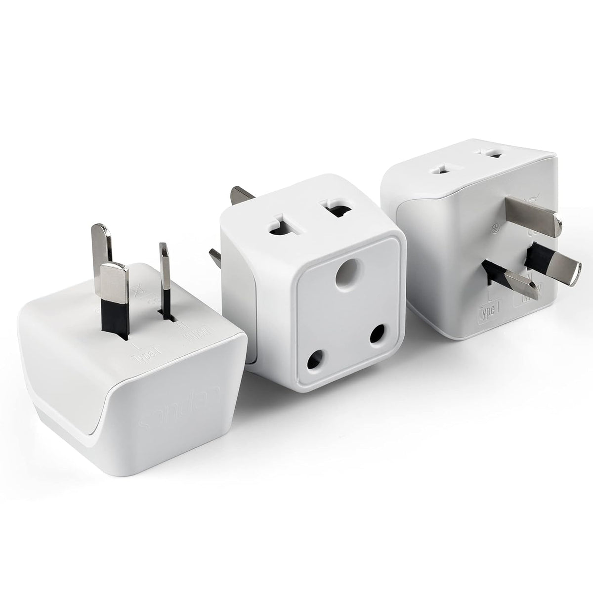 India to Australia travel adapter plug – Type I – 2 in 1 Plug – CE & RoHS certified – 1 Pack - CTD-16
