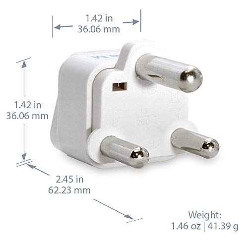 South Africa travel adapter – Type M – CE & RoHS certified - GP-10L