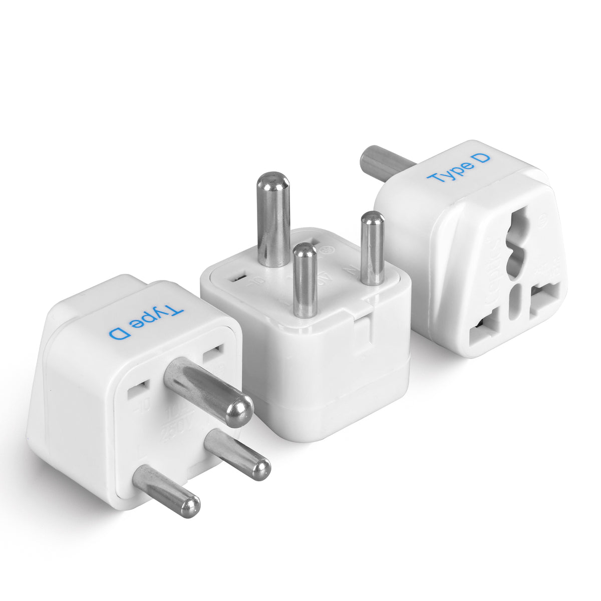 India, Pakistan travel adapter – Type D – CE & RoHS certified - GP-10