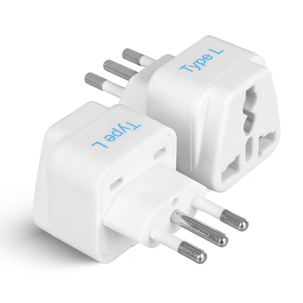 Italy travel adapter – Type L – CE & RoHS certified - GP-12A