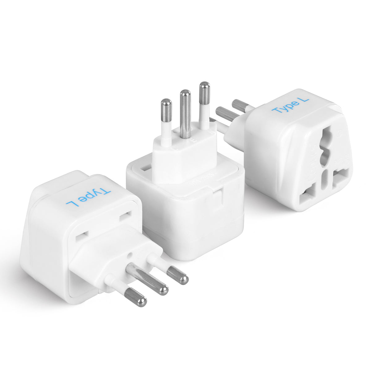 Italy travel adapter – Type L – CE & RoHS certified - GP-12A