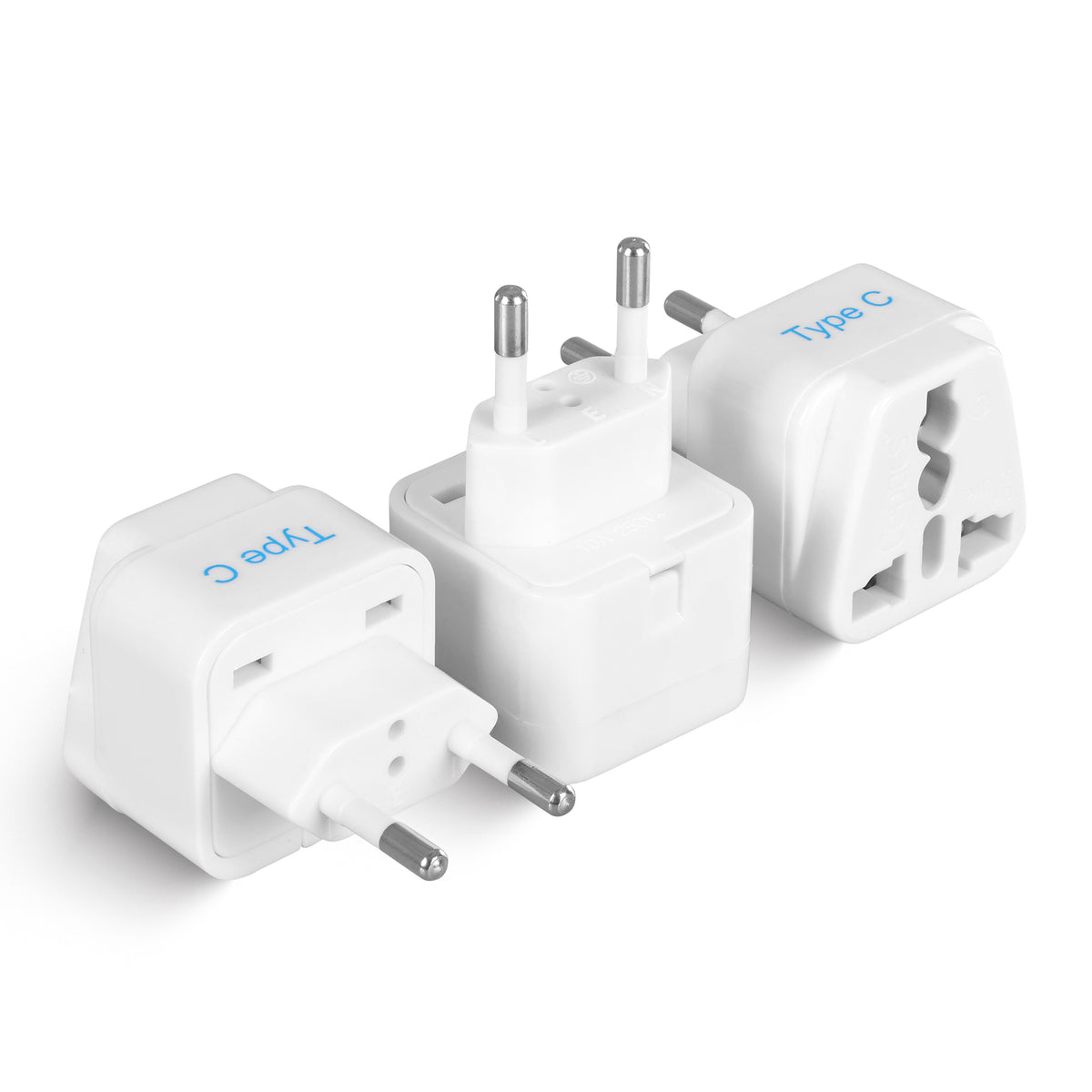 India to Europe travel adapter plug – Type C – CE & RoHS certified - GP-9C