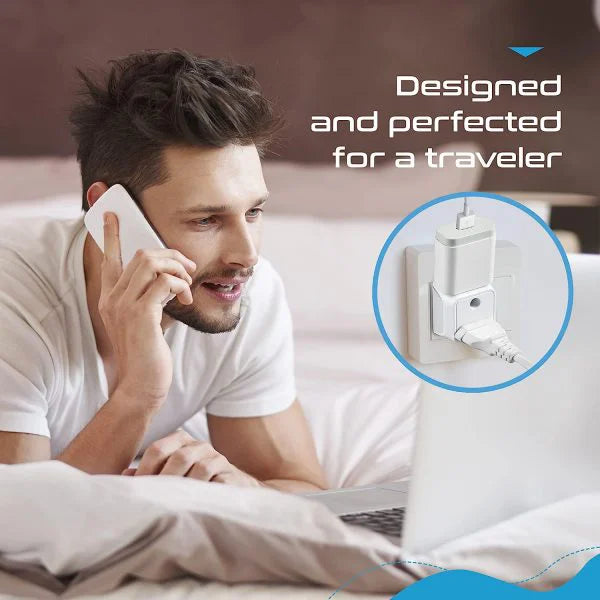 India to USA travel adapter plug – Type B – 2 in 1 Plug – CE & RoHS certified - CTD-5 image 3