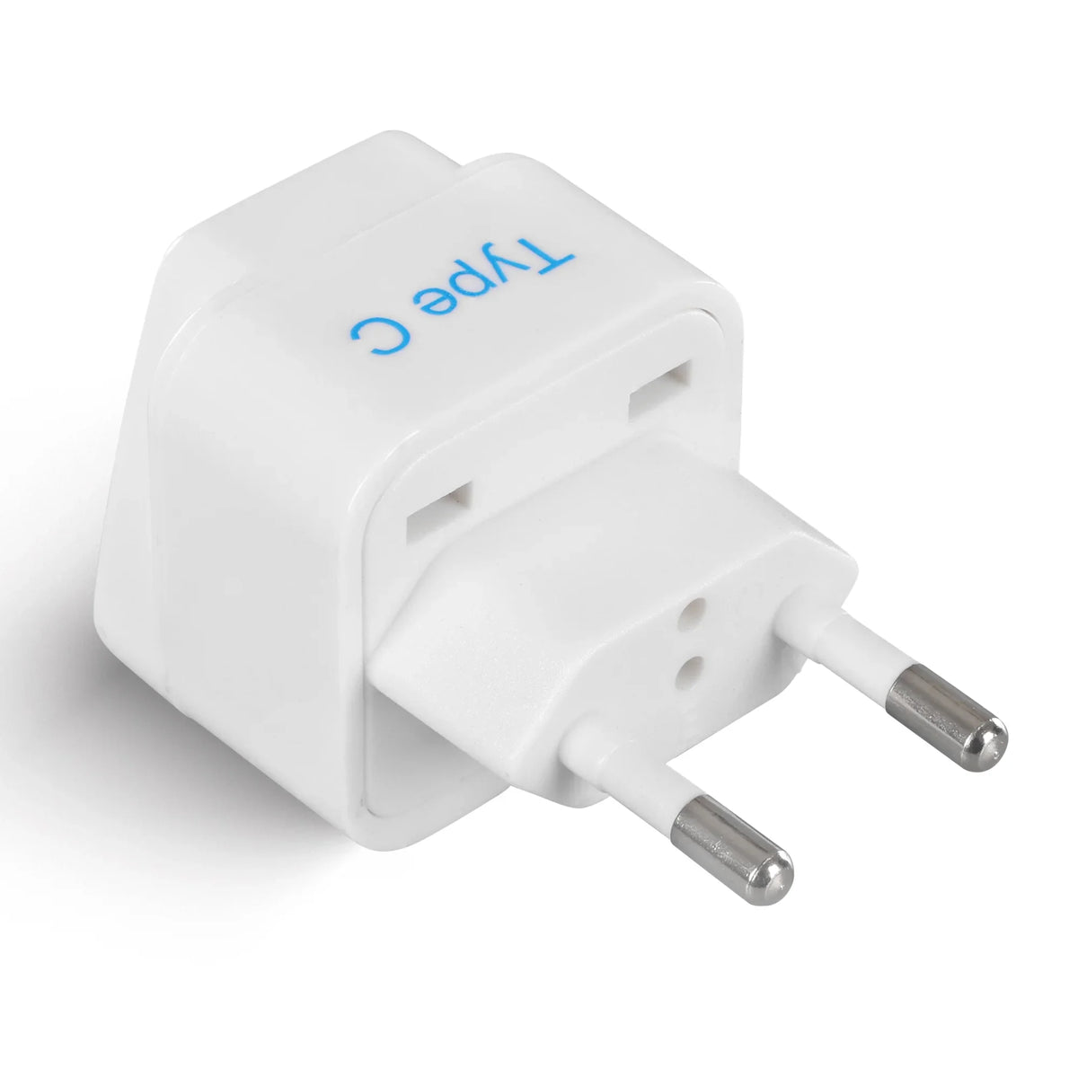 India to Europe travel adapter plug – Type C – CE & RoHS certified - GP-9C image 0