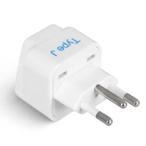 Switzerland travel adapter – Type J – CE & RoHS certified - GP-11A