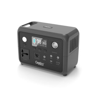 Ceptics 300W Portable Power Station with 256Wh LiFePO4 Battery – Fast Recharge 0% to 100% in 90 mins – India Voltage 230V 50Hz – Lightweight & Compact for Home Backup and Outdoor Use